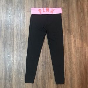 Pink Victoria’s Secret yoga leggings